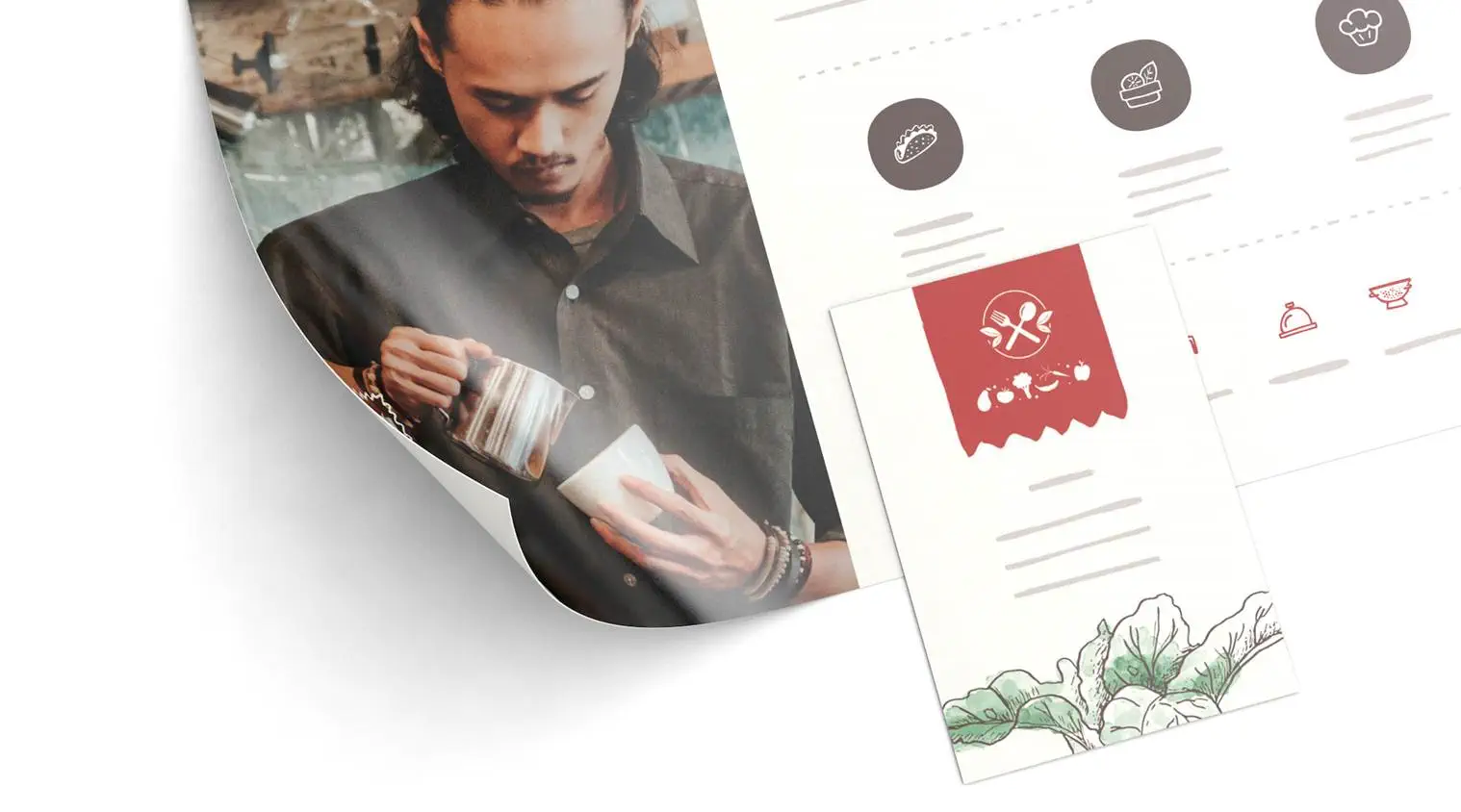 Accroche-porte en papier couché Accroche-porte en papier couché