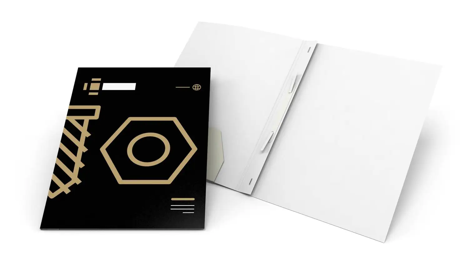 Avec pochette et bande de classement perforée