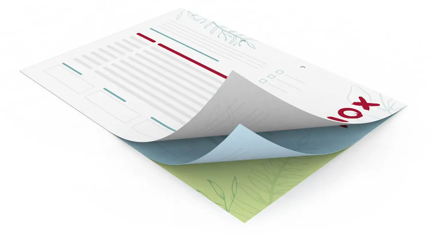 Liasses autocopiantes individuelles