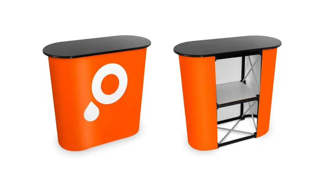 Comptoirs d'exposition ovales Article Comptoirs d'exposition ovales