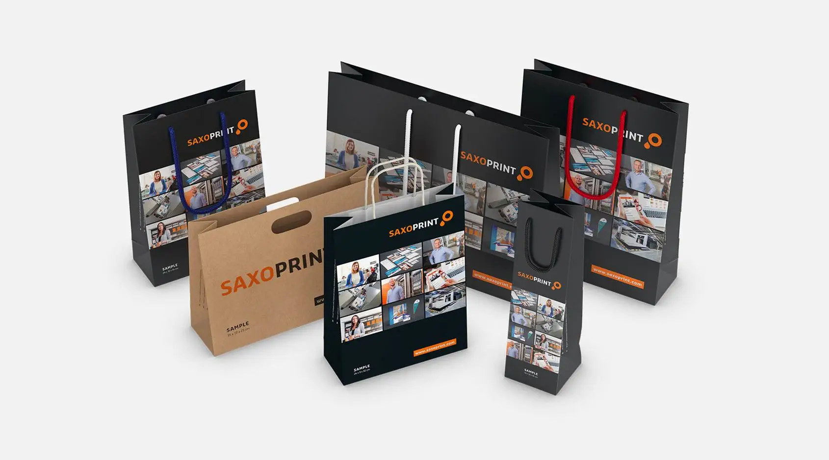 Kit d'échantillons de sacs en papier Kit d'échantillons de sacs en papier