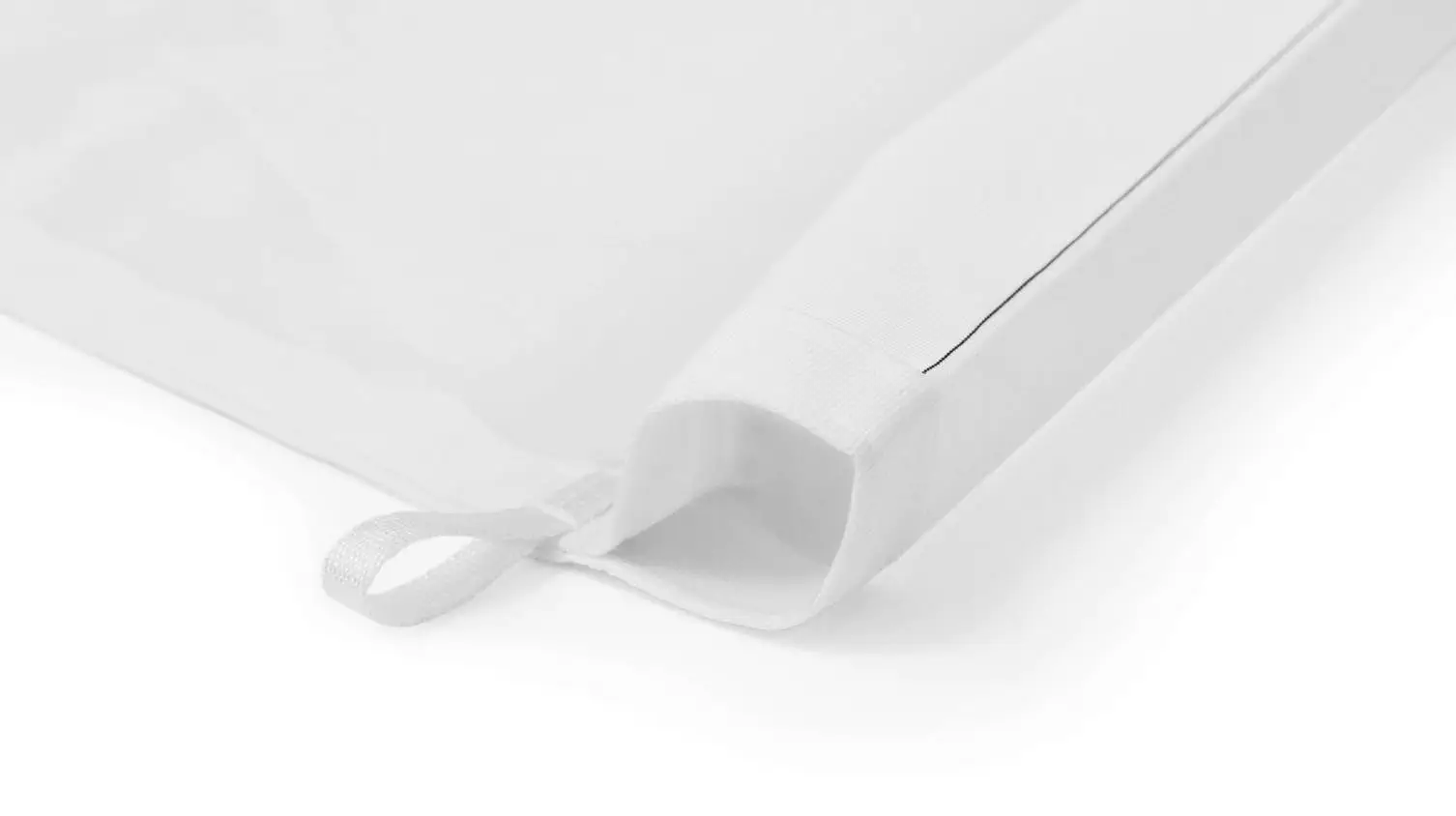 Ourlet ouvert (pour mât avec potence)