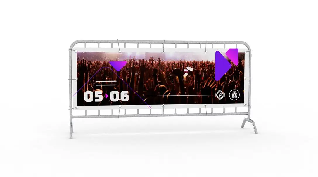 Article Bannière pour barrière de sécurité