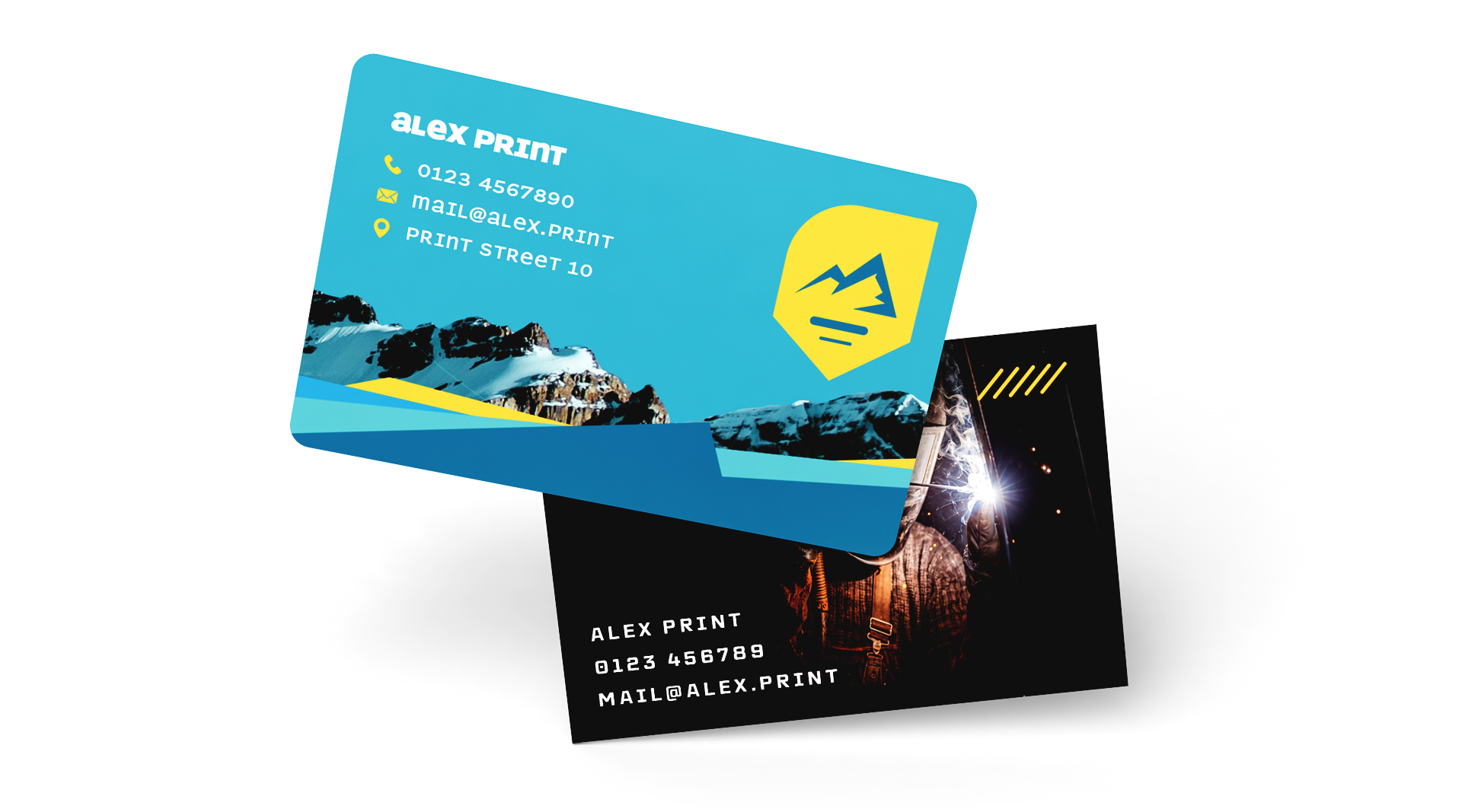 Cartes de visite en plastique