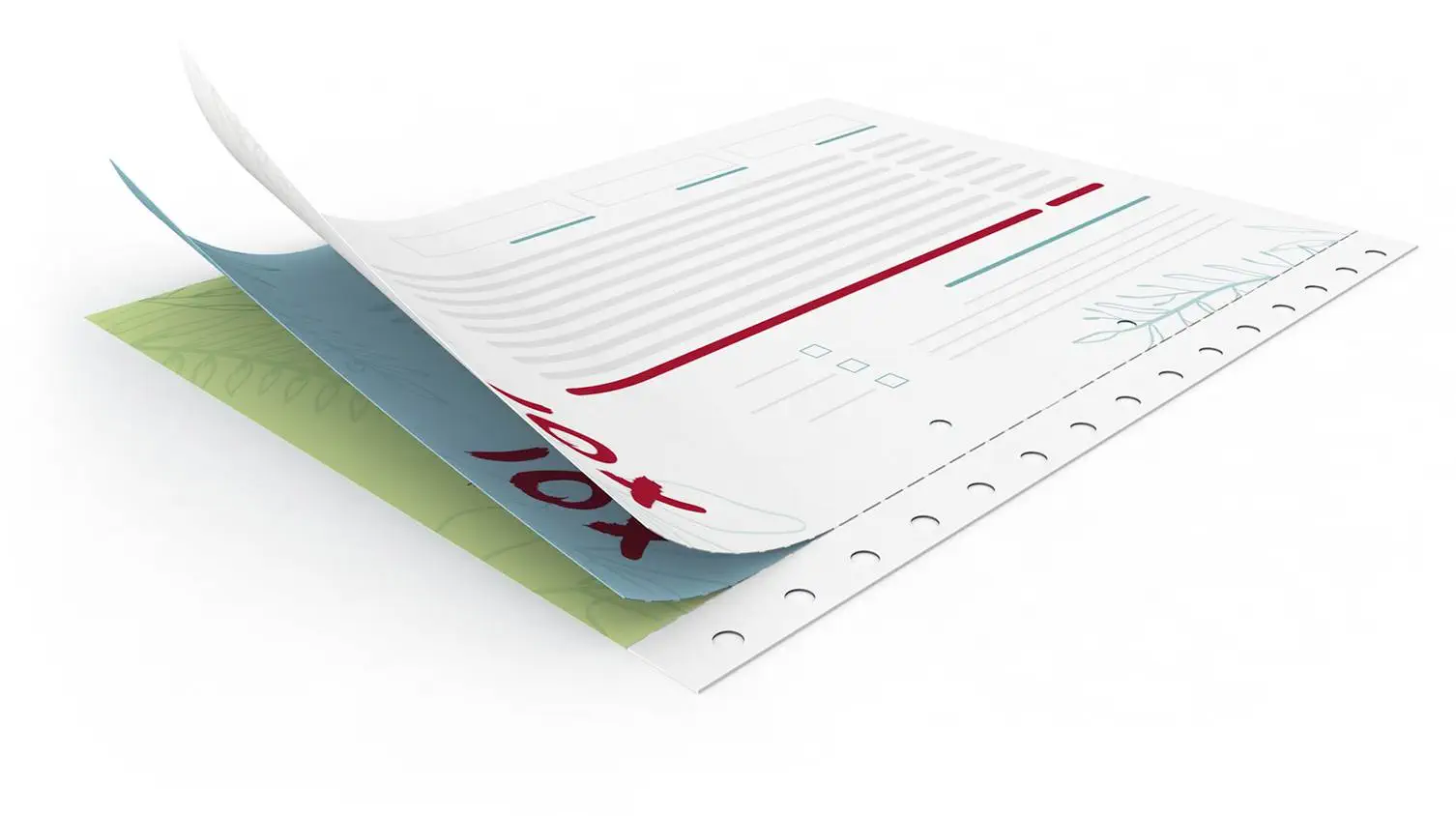 Liasses autocopiantes à souche