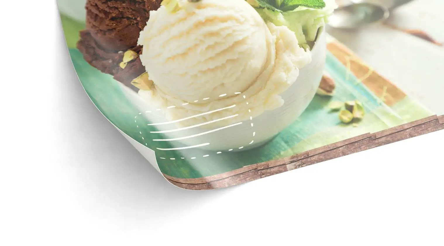 Impression de cartes des glaces avec papier synthétique