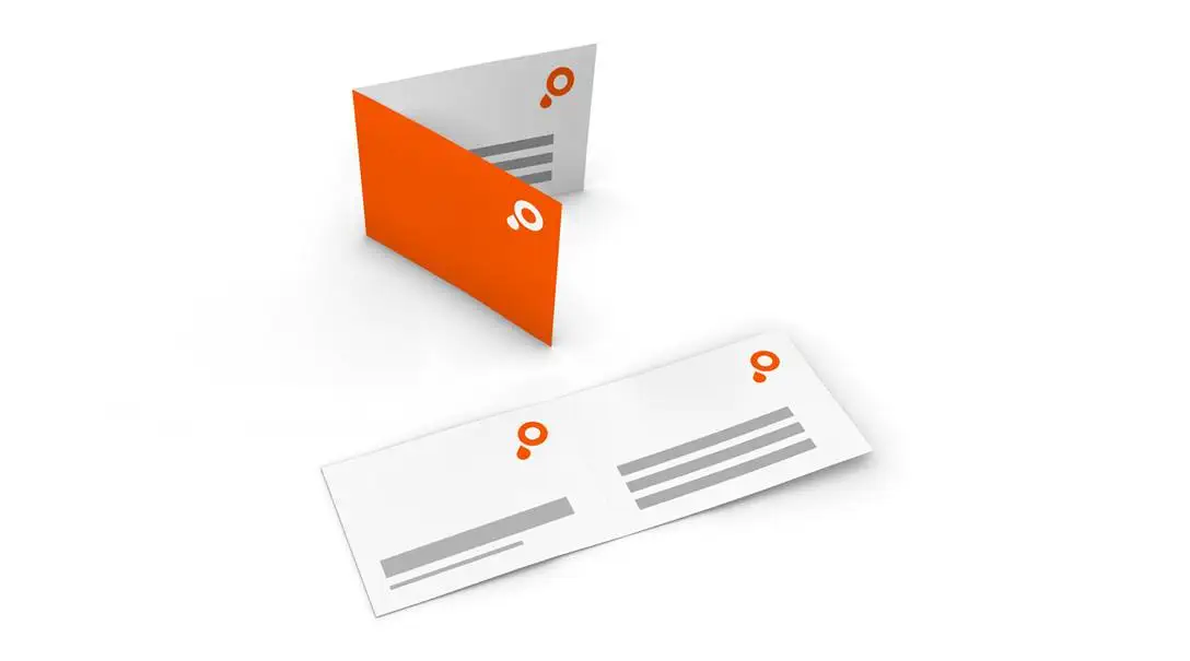 Article Cartes de visite pliées