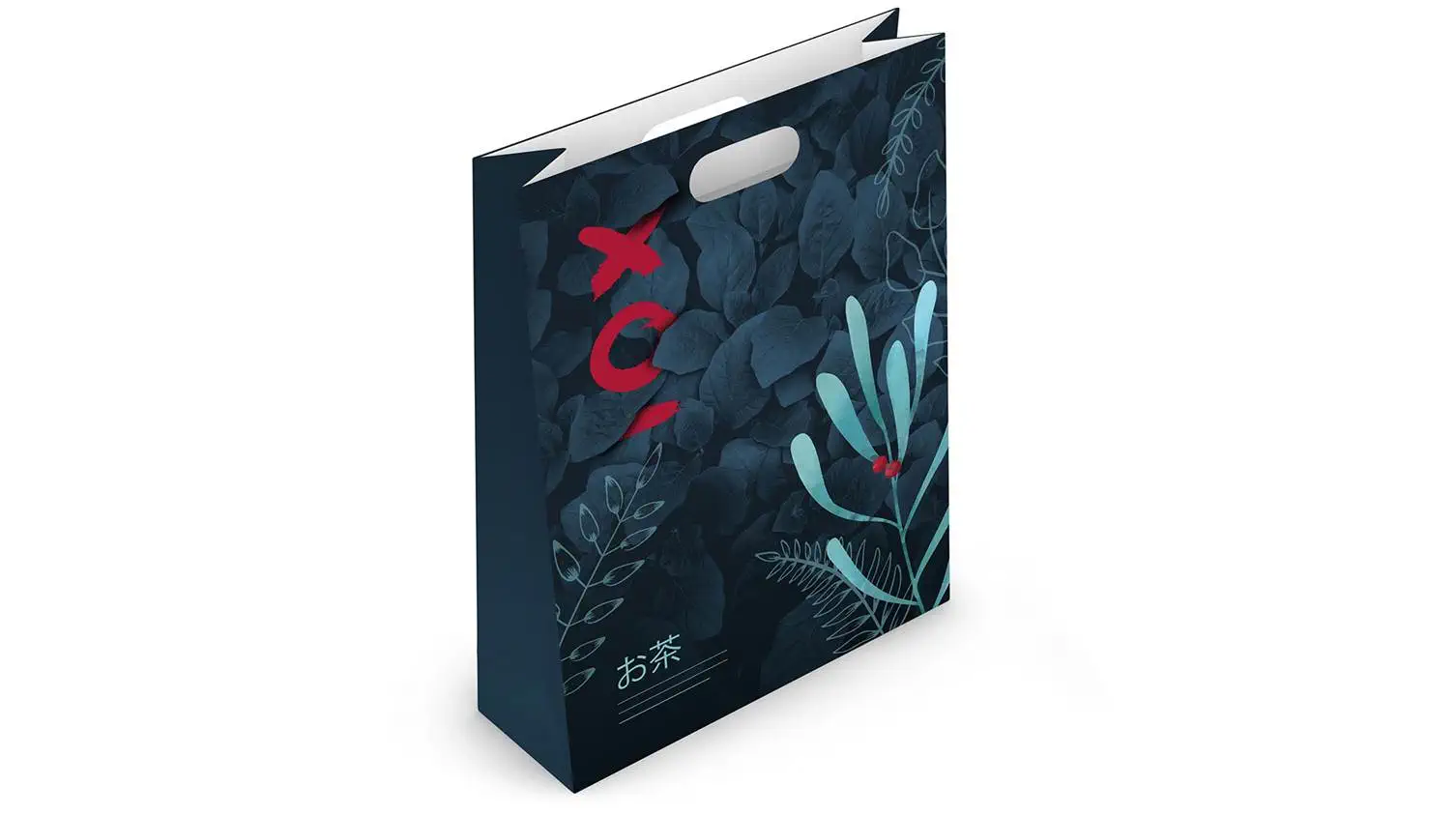 Sacs en papier à poignées découpées Sacs en papier à poignées découpées