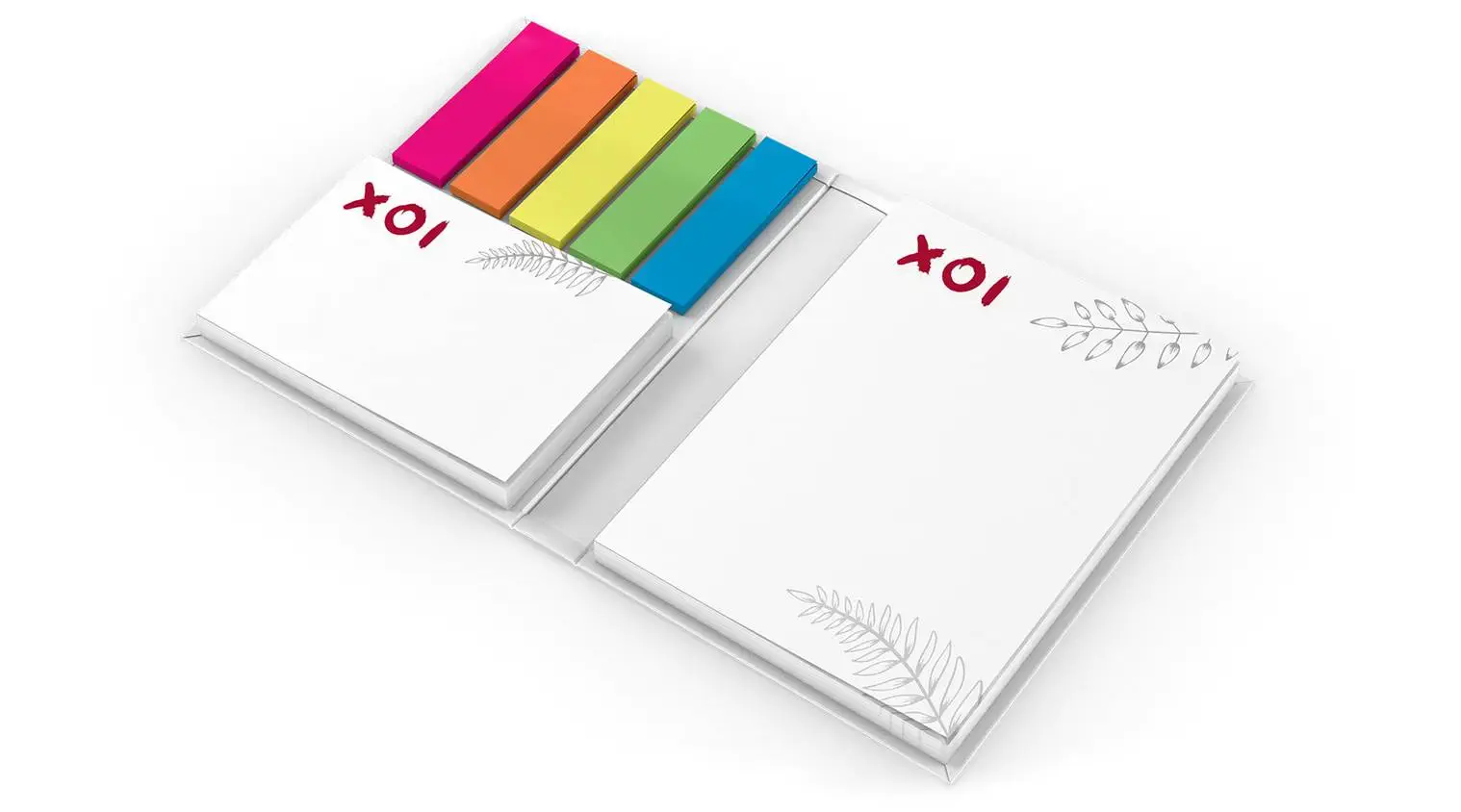 Notes adhésives à couverture rigide