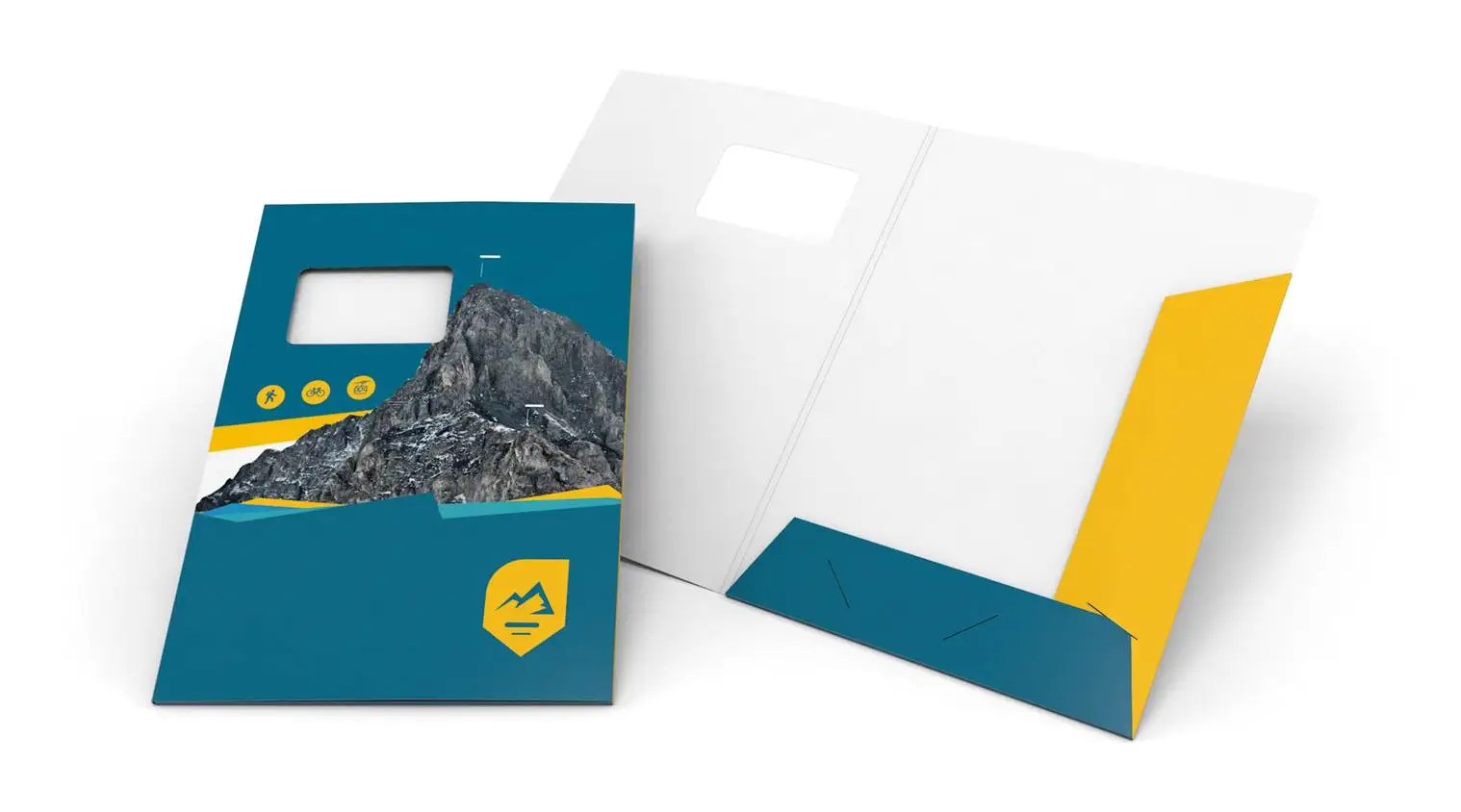 Avec 2 rabats, avec fenêtre